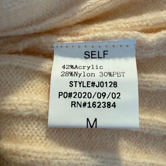 Hope Horizon Cream Cable Knit Ruffle Hem
Sweater Boutique Mini Dress - Picture 15 of 16